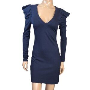 knee length dresses for ladies Sweater Midi Wrap Dress Black / S